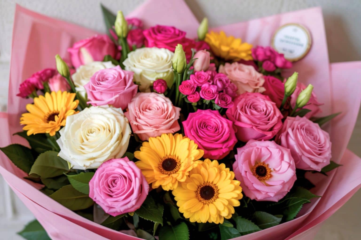 beautiful bouquet of colorful flowers